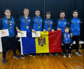 FOTO // Performanța sportivilor moldovenilor la Cupa Europeană de Kickboxing din Croația: 2 medalii de Aur și 5 de bronz